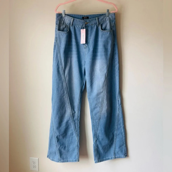 Micas Light Blue Wash Jeans - Size XL - New with Tags - Picture 6 of 15